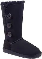 [UGG AUZLAND SHEEPSKIN] UGG Tall Classic Boots,UGG Boots Women 3 Button 100% Premium Australian Sheepskin Wool Super Warm Quilt Non-Slip