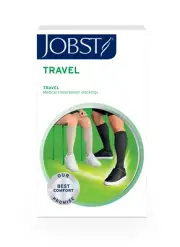 Jobst Travel Knee High Compression Socks 15-20mmHg Black Size 2
