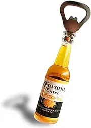 Zenzo Magnetic Beer Bottle Opener for Fridge, Bar, Refrigerator Decor - Beverage Cap Opener - Novelty Drink Opener - Corona Extra