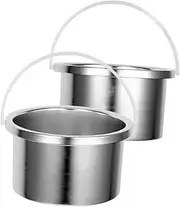 CALLARON 2Pcs Wax Pot with Temperature Control Electric Wax Melting Stove for Efficient Waxing Durable Aluminum Wax Warmer Liner for Aromatherapy and Hair Removal