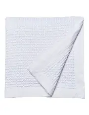 [Logan and Mason] Waffle Blanket in White