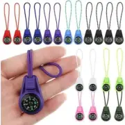 20 Mini Survival Compass Zipper Pulls for Camping & Hiking