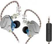 Keephifi KZ ZSN Pro in Ear Monitors,Dynamic Hybrid Dual Driver in Ear Earphones Detachable Tangle-Free Cable Musicians in-Ear Earbuds Headphones (Blue with Microphone)