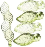 [Anneome] 100pcs Acrylic Leaves Charms Diy Leaf Charm Pendants for Jewelry Making