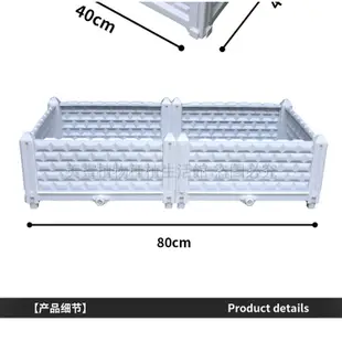 四種顏色 有機蔬菜種菜箱 屋頂花園方形塑料組合花箱 家庭蔬菜種植箱 戶外陽臺種菜箱鐘花箱