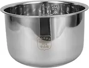 INOOMP Stainless Steel Inner Pot for Electric Rice Cooker Non Stick Design Replacement for Home Hotel Use Cooking Made Convenient with Scale Markings