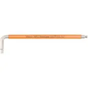 Wera 05022854001 Hex-Plus L-key with Ball End, 3/16" x 154mm (Bright Orange)