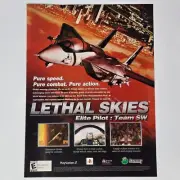 Lethal Skies Elite Pilot PlayStation 2 PS2 Pure Speed Print Ad/Poster Promo Art
