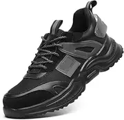 [Dressnu] Men's labor work shoes steel-toed puncture-resistant work shoes