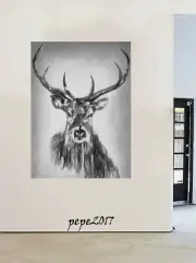 stag deer moose Framed Canvas art Print ready to hang painting
