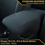Ford Next-Gen Ranger T6.2 XL, XLS & Black Edition Neoprene Console Lid (In Stock)
