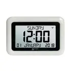 ORICOM VISO10WH WHITE DIGITAL CLOCK WITH 8 INCH LCD DISPLAY