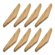 8 PCS Natural Wall Coat Rack Clothes Hanger Wall Mounted Coat Hook