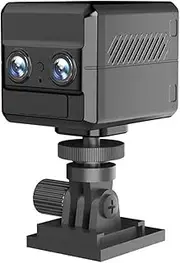 4G Sim Mini 4K Dual-Lens Camera 6X Zoom Motion Detection Night Vision 4000mAh Big Battery Two-Way Intercom Surveillance(EU Camera Only)