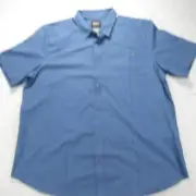 5 11 Tactical Shirt Mens XL Blue Moisture Wicking Snap Front Short Sleeve NWD