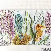 New Seahorse Ocean Scene Needlepoint Canvas Needle Crossings Hand Painted Beach