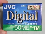 New JVC DVM60 Digital Video Cassette 60ME Mini DV Sealed 90 Minute LP Mode F/S