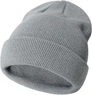 [Malaxlx] Baby Beanie Hat Winter Toddler Kids Knit Hat Warm Double Layer Soft Cuff Beanie Ski Skull Cap for 0-6 Years Girls Boys
