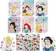 STWIE Make Your Own Stickers 24Sheets Make a Face Stickers for Kids Sticker Faces for Toddlers 2 3 4 5 6 7 8 at Home,DIY Princess Fun Facial Expression Stickers Book Party Favors Travel Activities