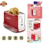Extra-Wide 2-Slice Toaster in Vintage Red - Perfect for Bagels & Thick Bread