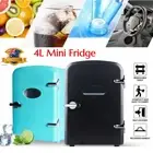 4L Mini Fridge Home 12V Portable Mini Fridge for Drinks Bar Beauty Car New