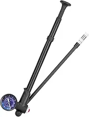 Portable Bike Tire Pump - Bicycles High Pressure 400 PSI Pump,Household Vehicle Tire Inflator with Pressure Gauge for Road Mountain Cycling Hybrid Balls Travel Camping