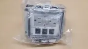 GracePort P-R2#3-K3RF0 Ethernet Panel Interface Connector w/ (3) Cat 5e RJ45