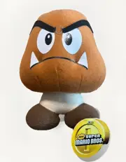 New Super Mario Plush Corgi Classics 2008 GOOMBA New W/ Tags