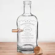 50 Cal Bullet Whiskey Decanter – Trump 47th President Commemorative Edition