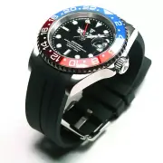 MARE UNLIMITED®, RED/BLUE CERAMIC BEZEL, STEEL CASE, SWISS GMT QUARTZ, 10ATM,