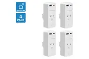 Smart Ape Smart Plug With Energy Meter & 5V 2A USB A&C Ports (4 Pack)