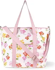[Kate Spade New York] Large Capacity Insulated Cooler Tote Bag, Soft Sided Portable Beach Cooler for Women with Shoulder Strap, Spring Pansies, Spring Pansies, One Size