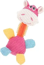 DECOMELODY Puppy Chew Toy Plush Cartoon Design Interactive Stuffed Dog Toy for Pets Soft Washable and Safe Chewing Entertainment for Dogs and Puppies