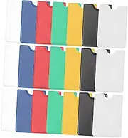 GETAJGHSD 42pcs PVC Card Set Hard Plastic Card Sleeves Id Badge Cover Credit Card Covers Card Plastic Sleeve Id Badge Protector Credit Card Sleeves for Wallet Id Protector Sleeve