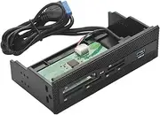 Front Panel USB 3.0 6 Port, PC Internal Reader with USB 3.0 Port, M2//MS/XD/CF/TF Reader for 5.25 Computer Case Front Bay