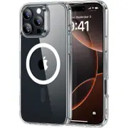 ESR for iPhone 16 Pro Max Case, Compatible with MagSafe, Shockproof Military-Grade Protection, Magnetic Phone Case for iPhone 16 Pro Max, Classic Hybrid Case (HaloLock), Clear