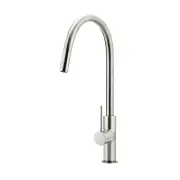 Piccola Round Pull Out Kitchen Mixer Tap - Dual Flow - PVD Brushed Nickel