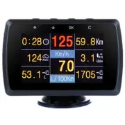 Digital Car OBD OBD2 Gauge Speedometer Speed Meter Fuel Water Temperature Alarm (for: Honda Civic)