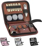 Jnxso Golf Gifts for Men and Women,Golf Accessories Set with Hi-End Case,Golf Balls,Golf Tees,Golf Multifunctional Divot Tool,Rangefinder Golf Brush,Golf Scorer，Golf Ball Clamp