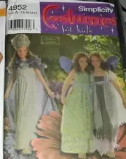 Simplicity Sewing Pattern 4952 Girls Childs Fairy Costumes Size 7-14