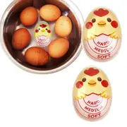 2Pcs Egg Timer Resin Boiled Egg Cooker Color Changing Cooking Temperature Tool