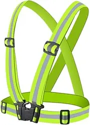 Reflective Vest Safety Vest Reflective Vest Running Adjustable Vest Reflective Running Gear Waist Belt Elastic Safety Vest for Outdoor Jogging, Cycling, Walking, Motorcycle Riding and Running