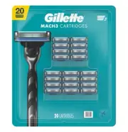 NEW Sealed~ Gillette MACH 3 Refill 20 pack Cartridges Razor Shavers Blades