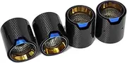 Compatible For BMW G80 G82 G83 G87 M2 M3 M4 Muffler TailTip Replacement Exhaust System Nozzle Carbon Fiber Exhaust(Carbon Fiber Blue)