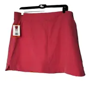 32 Degrees Cool Skirt Skort Womens XXL 2XL Orange Active Pull On Liner