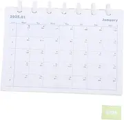 SECFOU Academic Year Desk Calendar Portable Standing Calendar for Home and Office Easy Page Turning Design for Monthly Planning and Scheduling