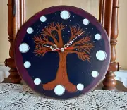 Wall clock, Art clock, Acrylic clock, Tree, Steampunk, Wooden, Home decor design