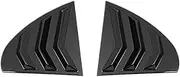 Rear Window Shutter Louver Side Vent Panel Cover Trim Compatible For Benz C Class W206 Sedan 2022-2024 Carbon Fiber/Black Accessories(Black Style)