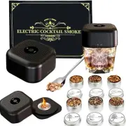 Electric Whiskey & Cocktail Smoker Kit,Rechargeable Auto-Smoker with 6 Flavors