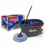NEW Vileda Rinse Clean Spin Mop & Bucket System - ALWAYS CLEAN WATER! 1.3m Mop